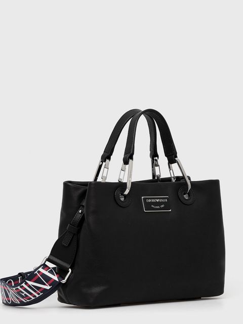 Emporio Armani torebka skórzana kolor czarny Y3D166 Y478E