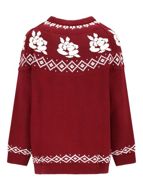 Magda Butrym floral-pattern sweater - Red - zdjęcie produktu nr 2