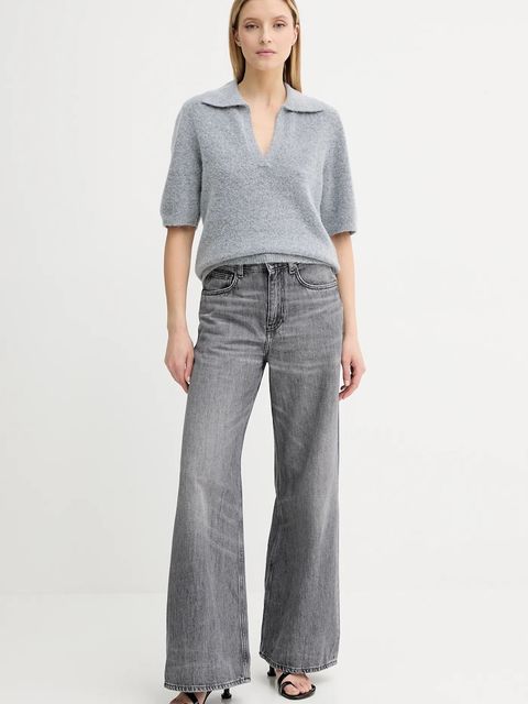 Gestuz sweter wełniany damski kolor szary lekki 10910035 - zdjęcie produktu nr 2