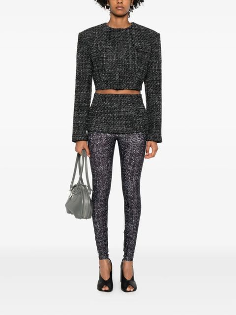 Diesel textured-panelled leggings - Grey - zdjęcie produktu nr 2