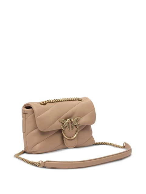 PINKO quilted logo-hardware chain mini bag - Brown