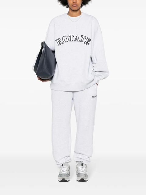 ROTATE BIRGER CHRISTENSEN logo-embroidered track pants - Grey