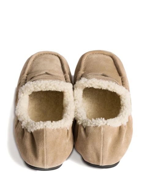 Miu Miu suedde loafers - Neutrals - zdjęcie produktu nr 2