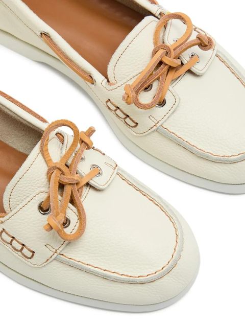 ATP Atelier Nesso leather boat shoes - White - zdjęcie produktu nr 2