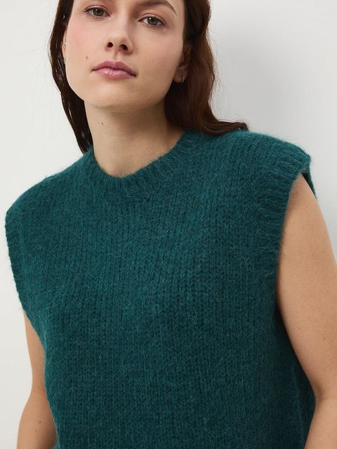 Medicine kamizelka damska kolor zielony ciepły