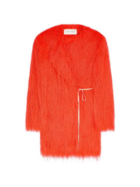 DRIES VAN NOTEN fringed jacket - Orange - zdjęcie produktu nr 1