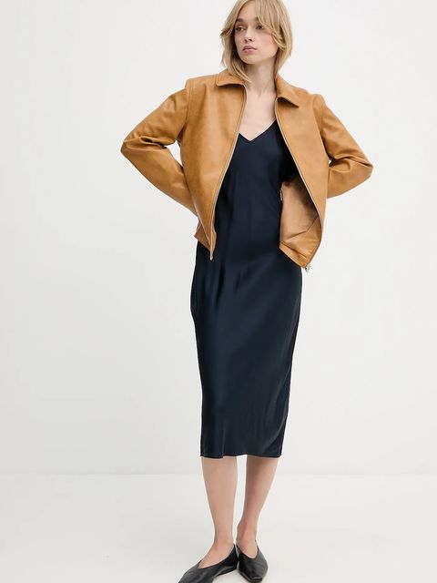 Rag & Bone kurtka kolor brązowy przejściowa WAW25P2001LE01