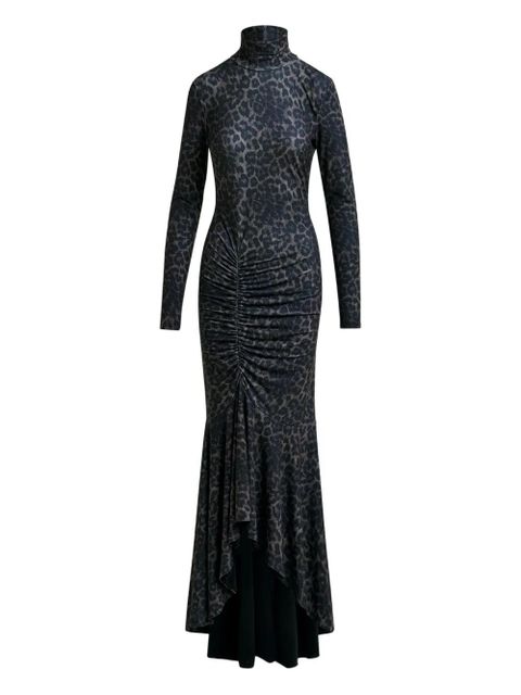 Essentiel Antwerp Ibys ruched asymmetric maxi dress - Black - zdjęcie produktu nr 1