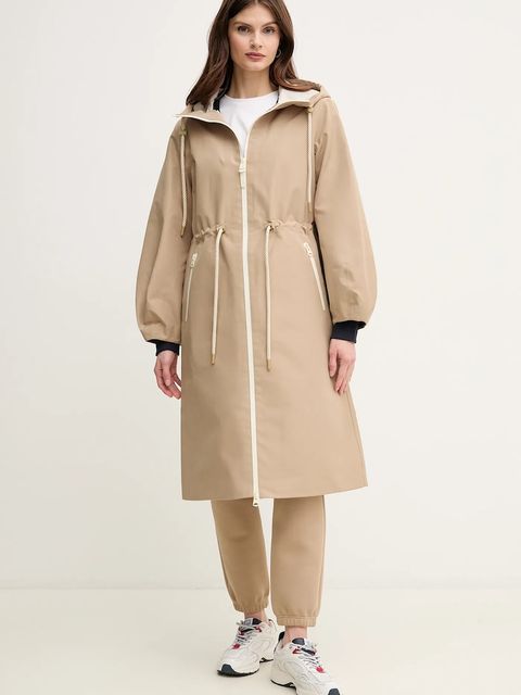 MACKAGE parka damska kolor beżowy przejściowa MEKELLE.Z - zdjęcie produktu nr 1