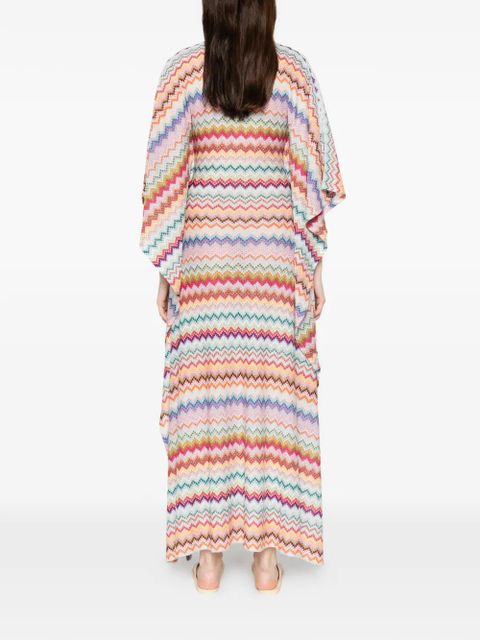 Missoni chevron V-neck maxi dress - Neutrals