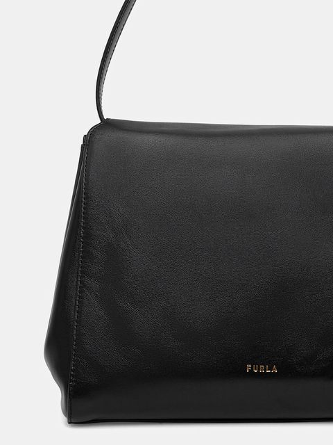 Furla torebka skórzana kolor czarny WB01862.BX4185.O6000 - zdjęcie produktu nr 2