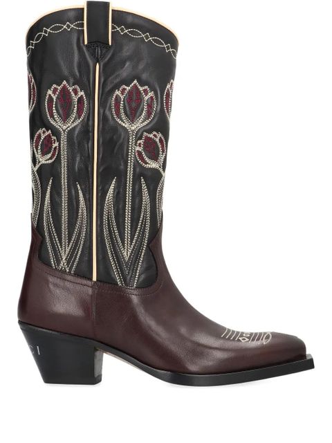 Gucci 45mm embroidered cowboy boots - Black - zdjęcie produktu nr 1