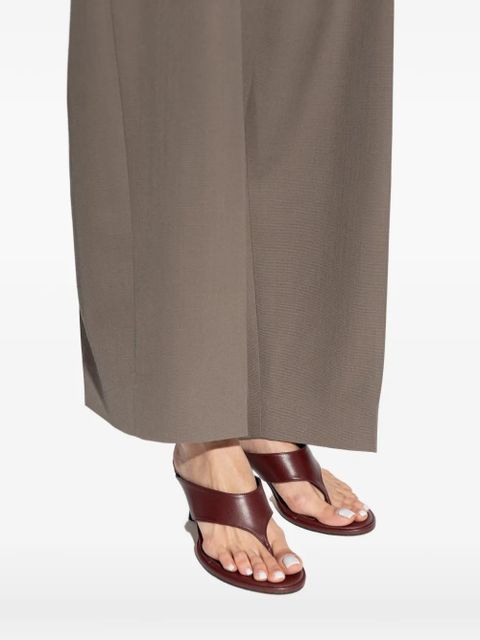 Aeyde toe leather sandals - Brown