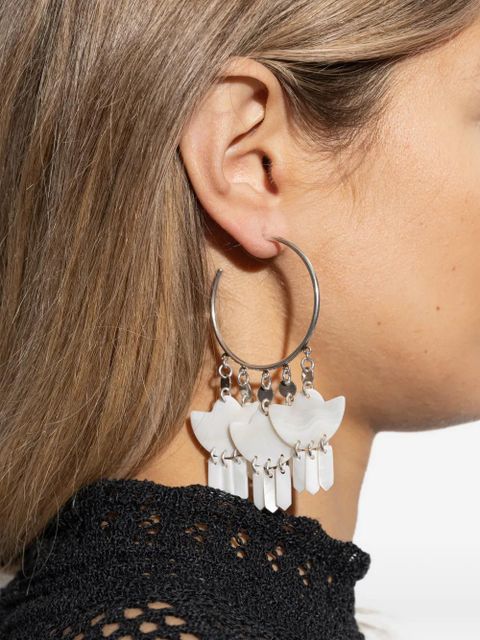ISABEL MARANT hoop drop earrings - Silver - zdjęcie produktu nr 2