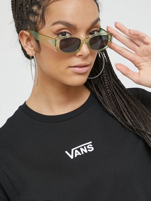 Vans t-shirt bawełniany kolor czarny
