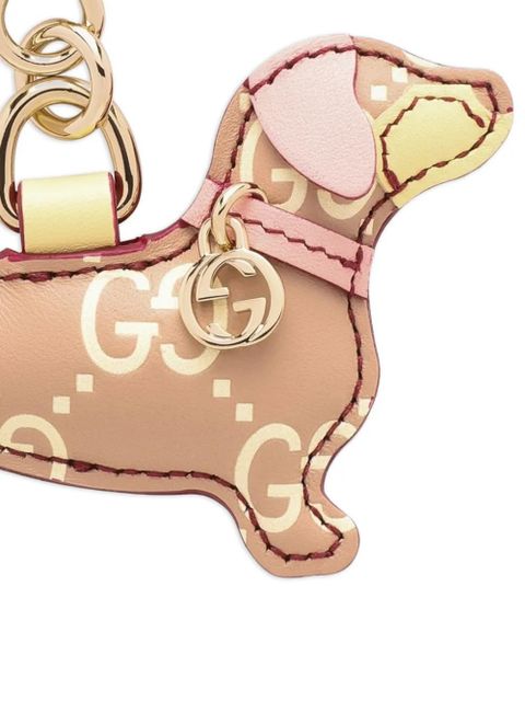 Gucci dog-shaped keyring - Neutrals - zdjęcie produktu nr 2