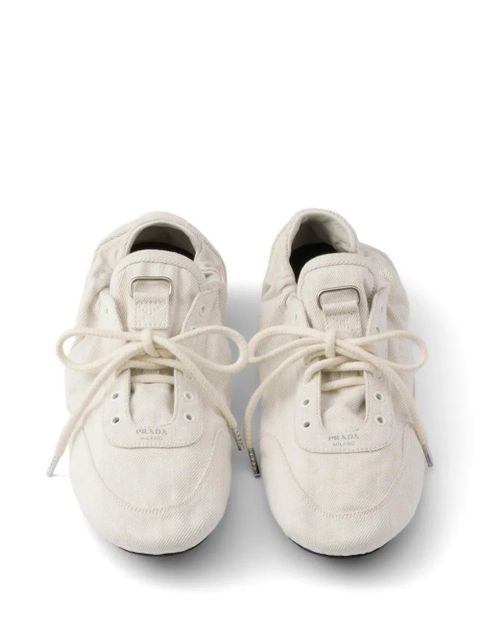 Prada Collapse denim sneakers - Neutrals