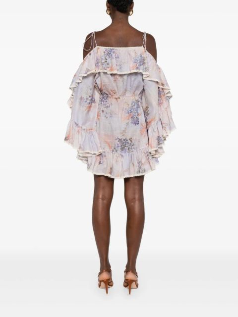 ZIMMERMANN cotton mini dress - Purple
