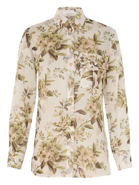ZIMMERMANN floral pocket shirt - Neutrals - zdjęcie produktu nr 1