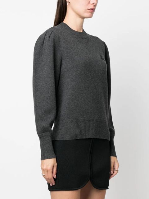MARANT ÉTOILE Kelaya logo-patch jumper - Grey
