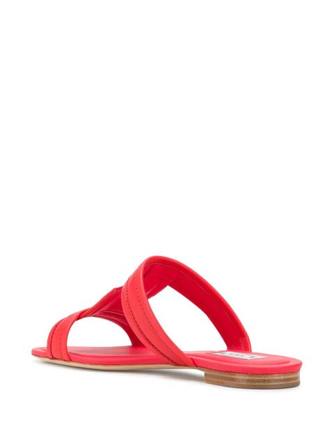 Tod's T monogram sandals - Red - zdjęcie produktu nr 2