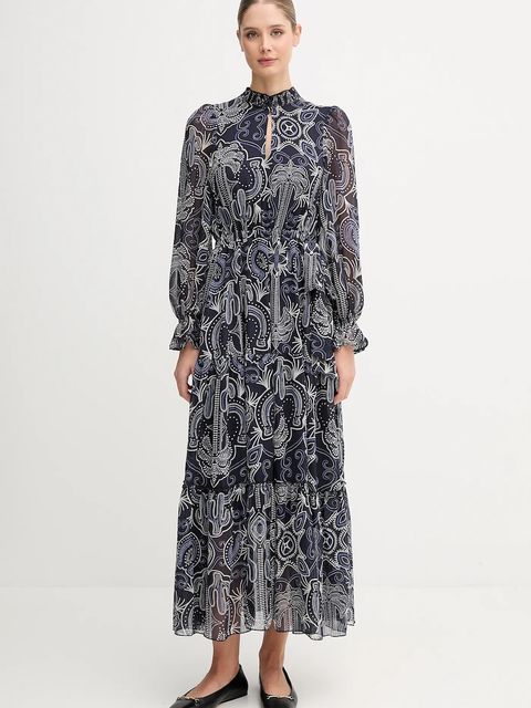 OUI sukienka kolor granatowy maxi rozkloszowana 94168 - zdjęcie produktu nr 1