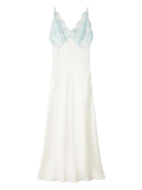 SANDRO lace-detail V-neck maxi dress - White - zdjęcie produktu nr 1