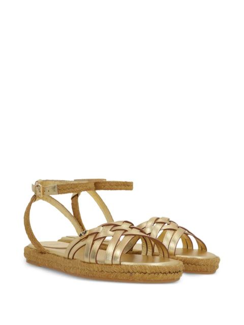 Valentino Garavani VLogo Signature flat espadrilles - Gold - zdjęcie produktu nr 2