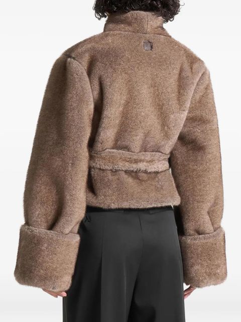 Manière De Voir Albane tie jacket - Brown - zdjęcie produktu nr 2