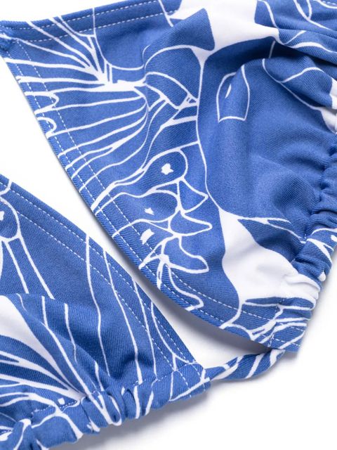 ERES Carlos bird-print bikini top - Blue
