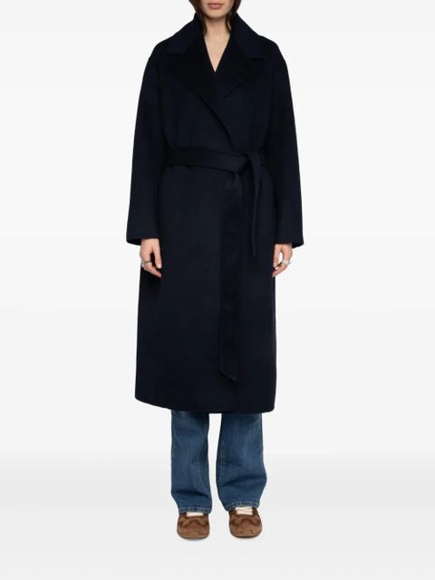 Zadig&Voltaire Meli belted coat - Blue - zdjęcie produktu nr 2