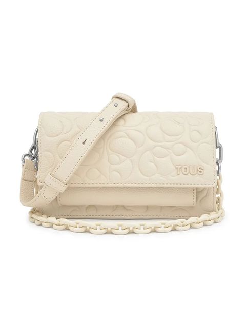 Tous torebka skórzana GRETA kolor beżowy 2002204701