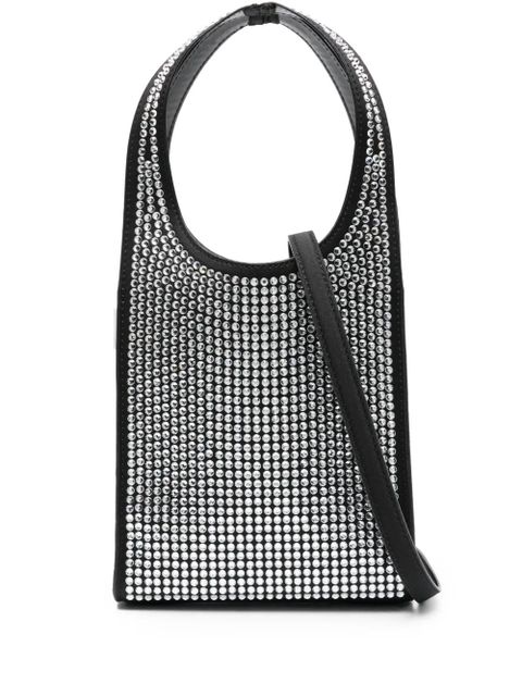 Coperni mini Swipe crystal-embellished tote bag - Black - zdjęcie produktu nr 1