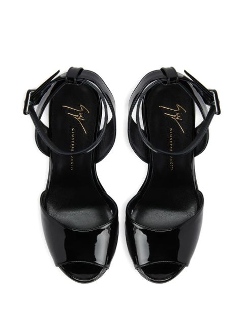 Giuseppe Zanotti 170mm Tarifa platform sandals - Black