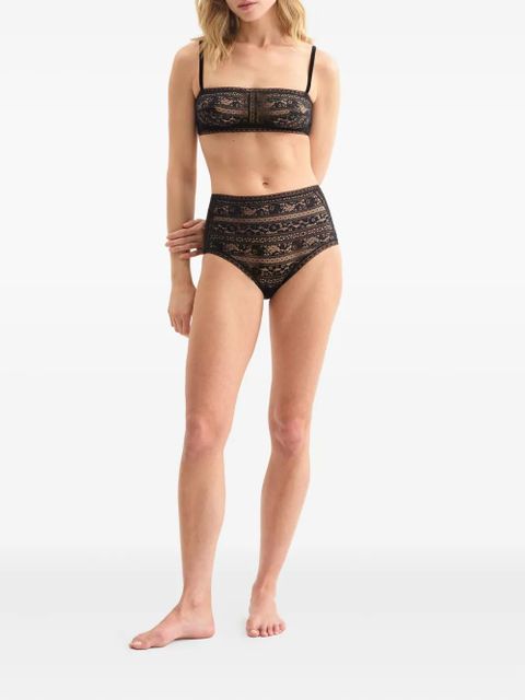 ERES Ruban crop-top bra - Black