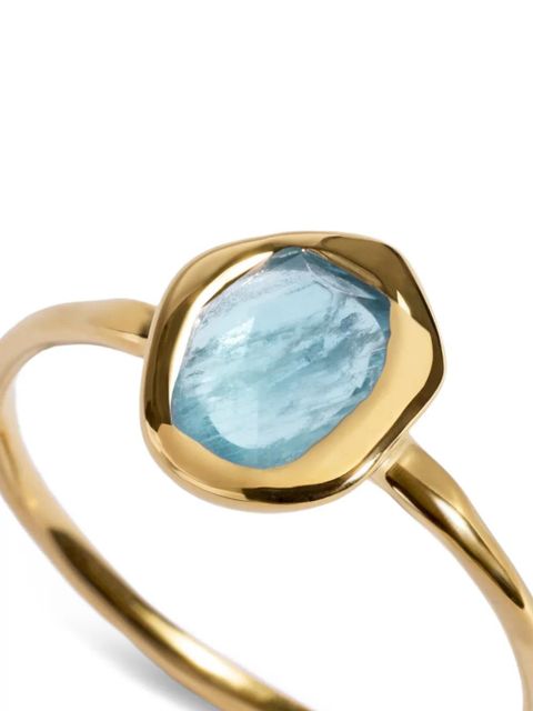 Monica Vinader Odyssey aquamarine ring - Gold