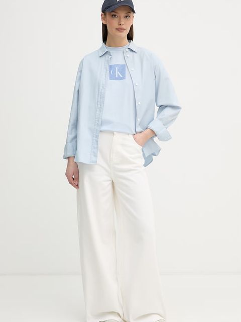 Calvin Klein Jeans t-shirt damski bawełniany - zdjęcie produktu nr 1