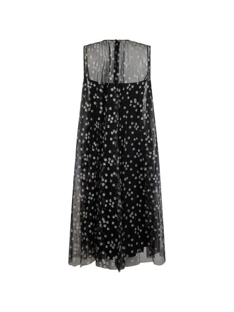 Valentino Garavani floral midi dress - Black - zdjęcie produktu nr 2