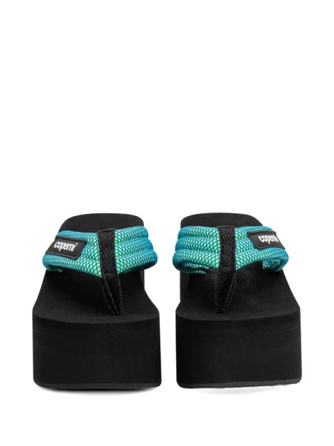 Coperni platform wedged sandals - Blue