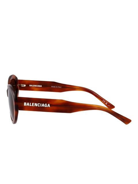 Balenciaga Eyewear oval-frame sunglasses - Brown