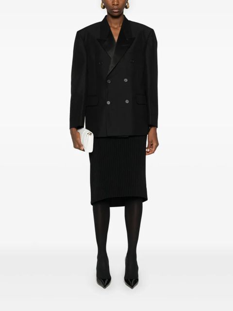 Balenciaga Hourglass midi skirt - Black - zdjęcie produktu nr 2