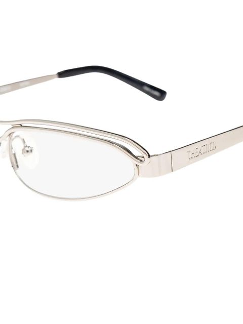 The Attico oval-frame glasses - Silver - zdjęcie produktu nr 2