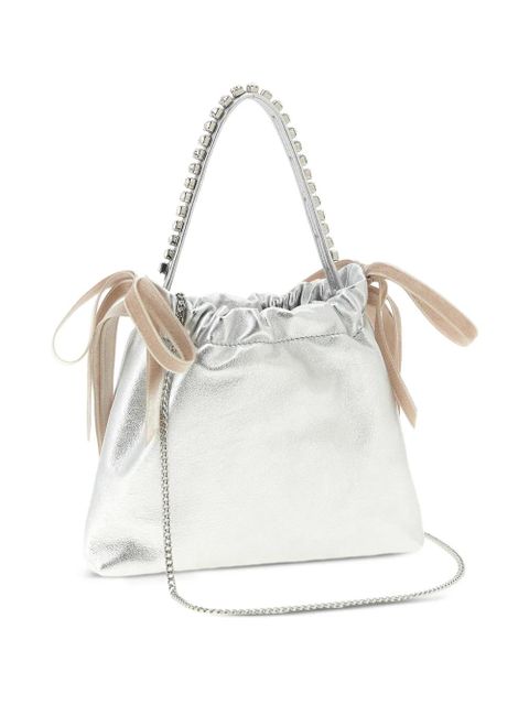 Jimmy Choo drawstring mini tote bag - Silver - zdjęcie produktu nr 2