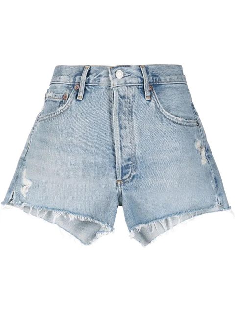 AGOLDE high-waisted denim shorts - Blue - zdjęcie produktu nr 1