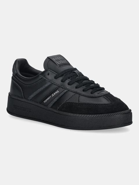 Tommy Jeans sneakersy THE GREENWICH EDGE FLATFORM damskie kolor czarny EN0EN02900 - zdjęcie produktu nr 1