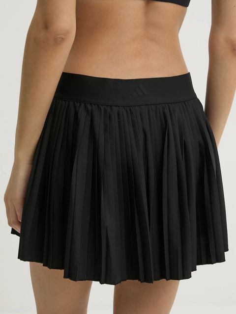 adidas Performance spódnica sportowa Club kolor czarny mini rozkloszowana JD6117