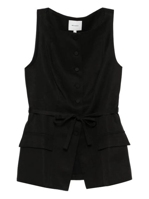 Reformation Camellia top - Black - zdjęcie produktu nr 1