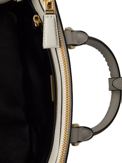 Prada mini Galleria leather tote bag - Neutrals