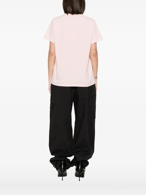 GANNI graphic-print T-shirt - Pink