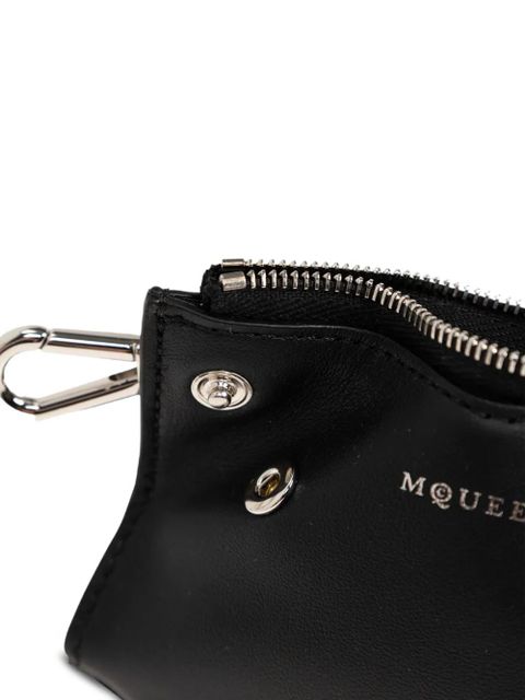 Alexander McQueen zip-fastening keyring - Black